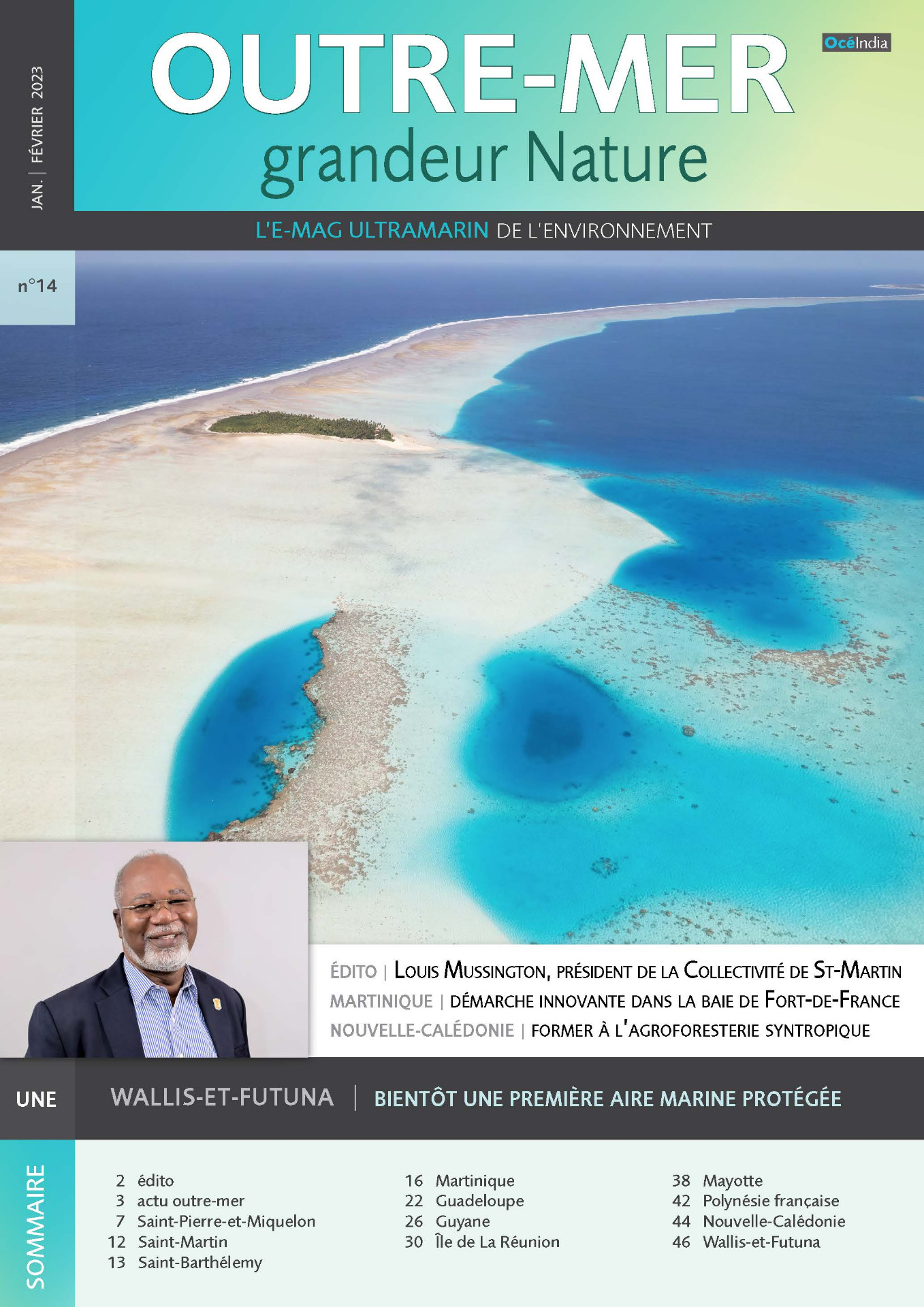 OMGN n°14 | janvier-février 2023 | Édito de Louis Mussington, président de la Collectivité de Saint-Martin