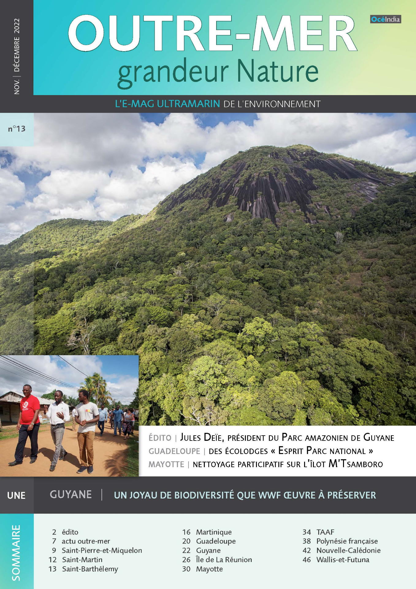 OMGN n°13 | novembre-décembre 2022 | Édito de Jules Deïe, président du Parc amazonien de Guyane