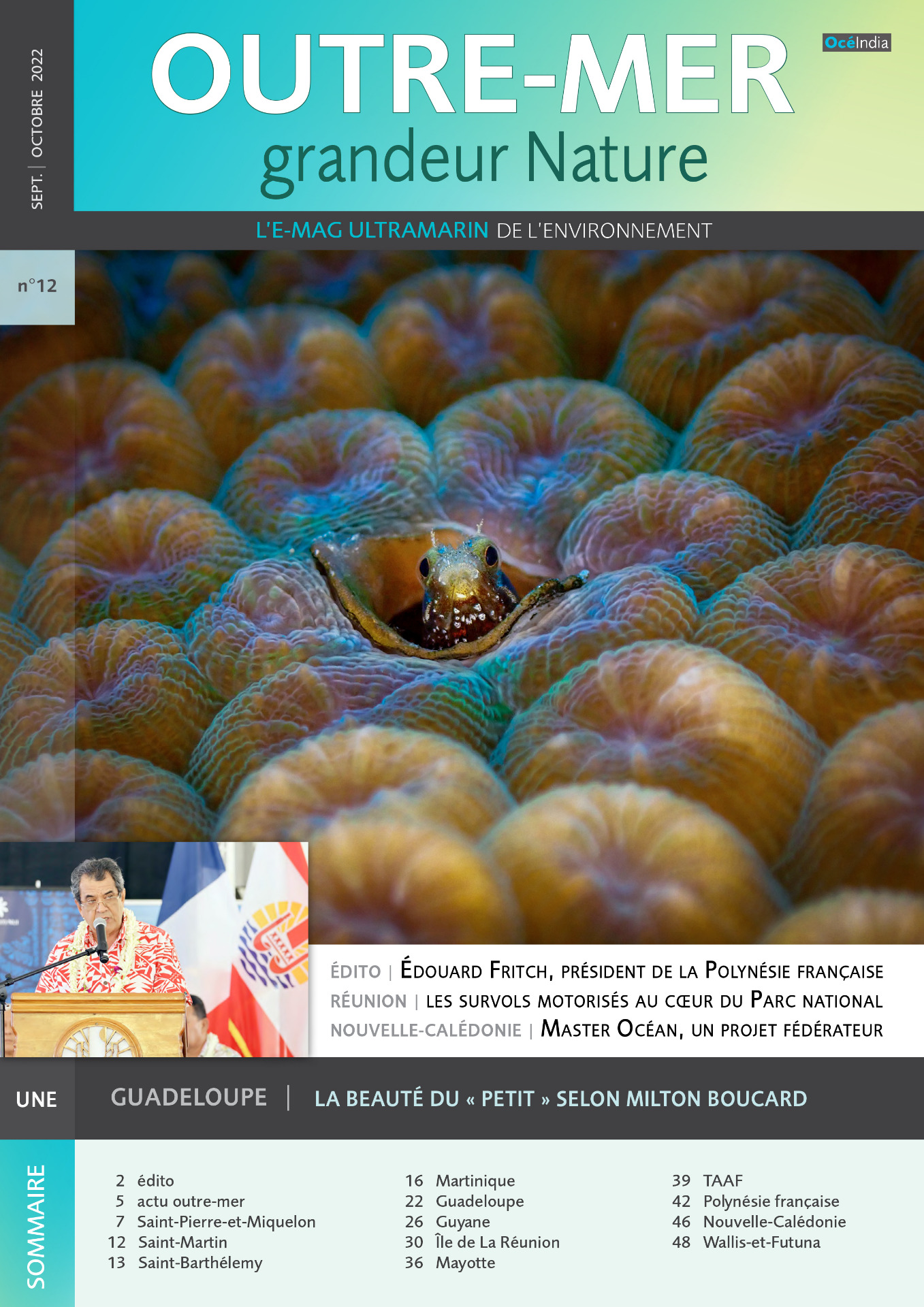 OMGN n°12 | septembre-octobre 2022 | Édito d'Édouard Fritch, président de la Polynésie française